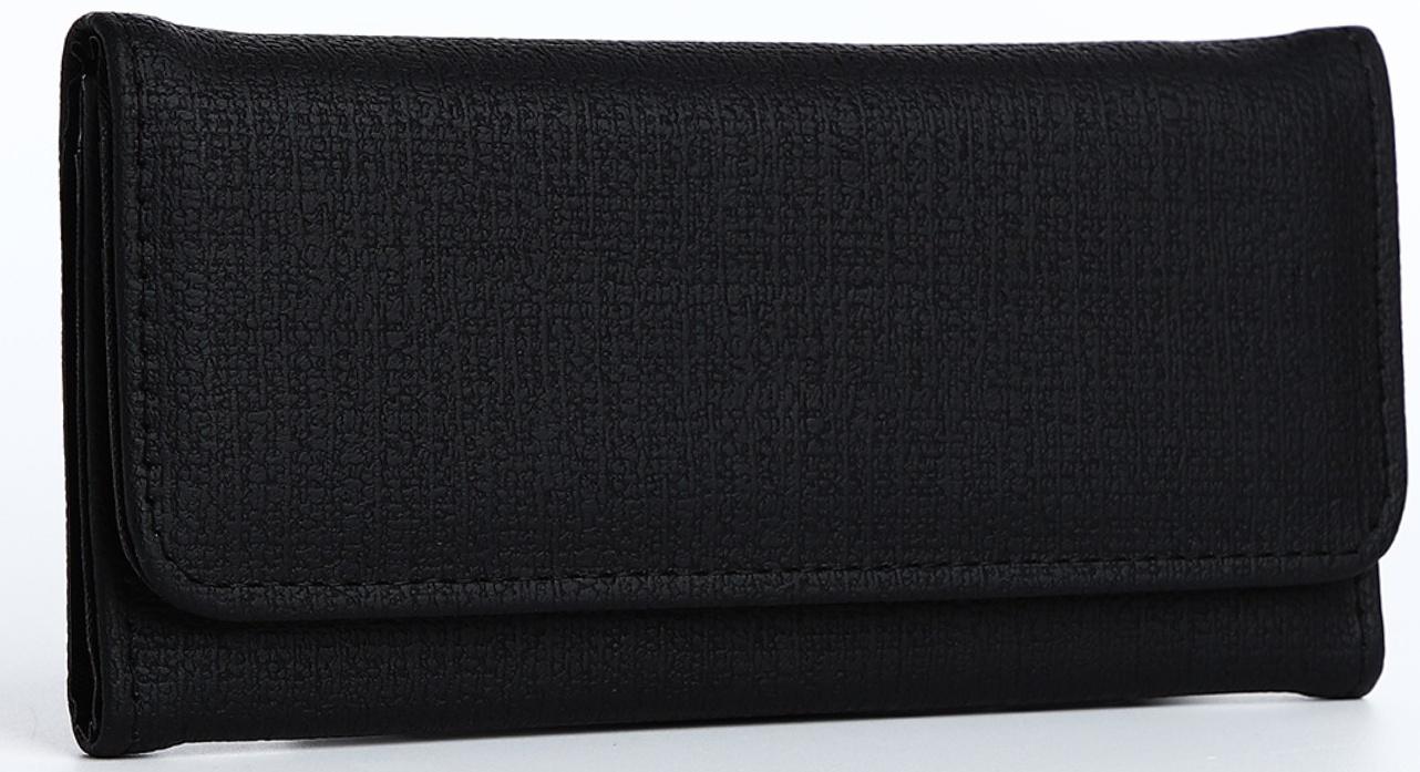 Кошелёк на магните, цвет чёрный