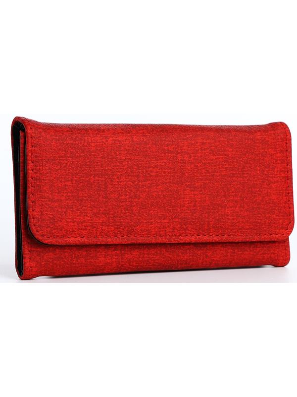 Кошелёк на магните, цвет красный