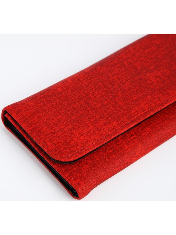 Кошелёк на магните, цвет красный
