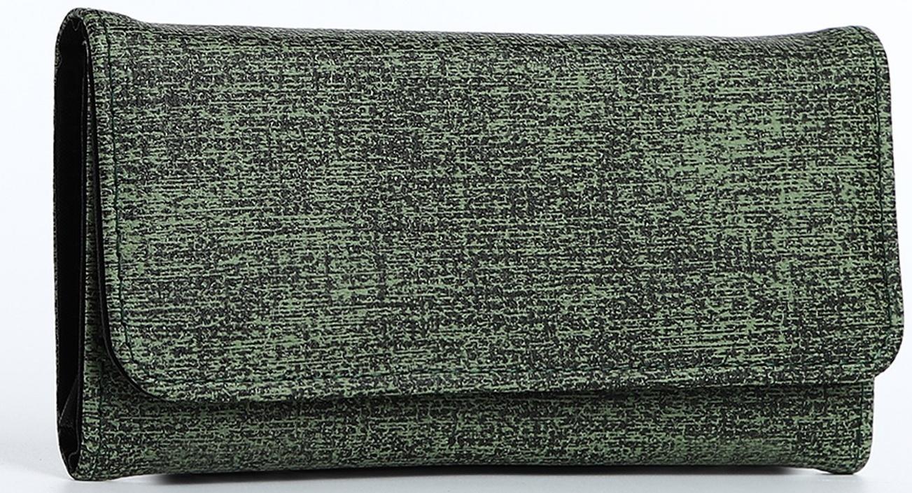 Кошелёк на магните, цвет зелёный