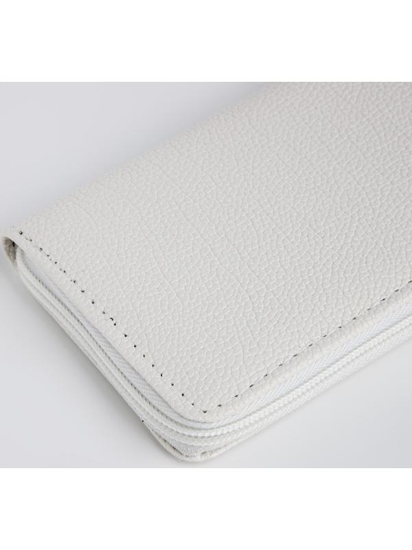 Кошелёк на молнии, цвет белый