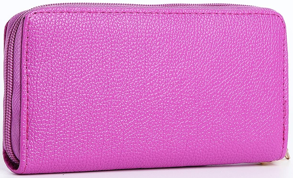 Кошелёк на молнии, цвет сиреневый