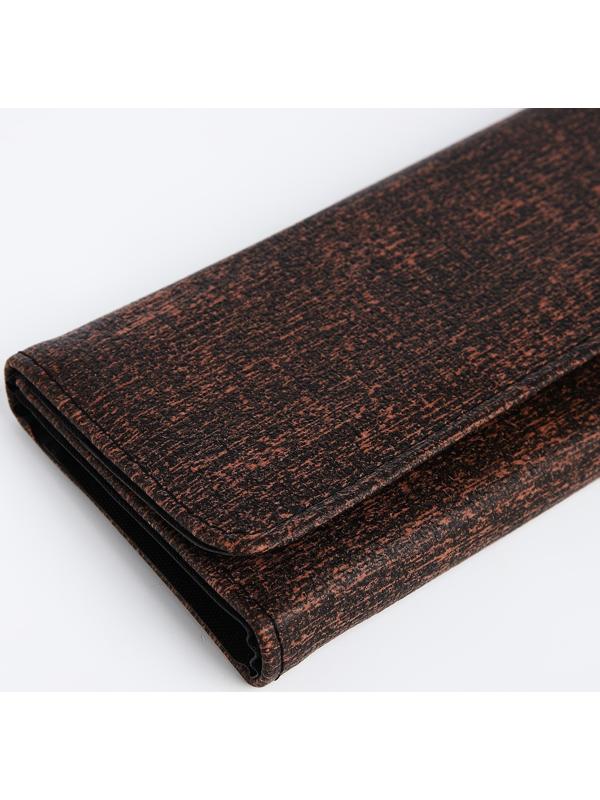 Кошелёк на магните, цвет коричневый