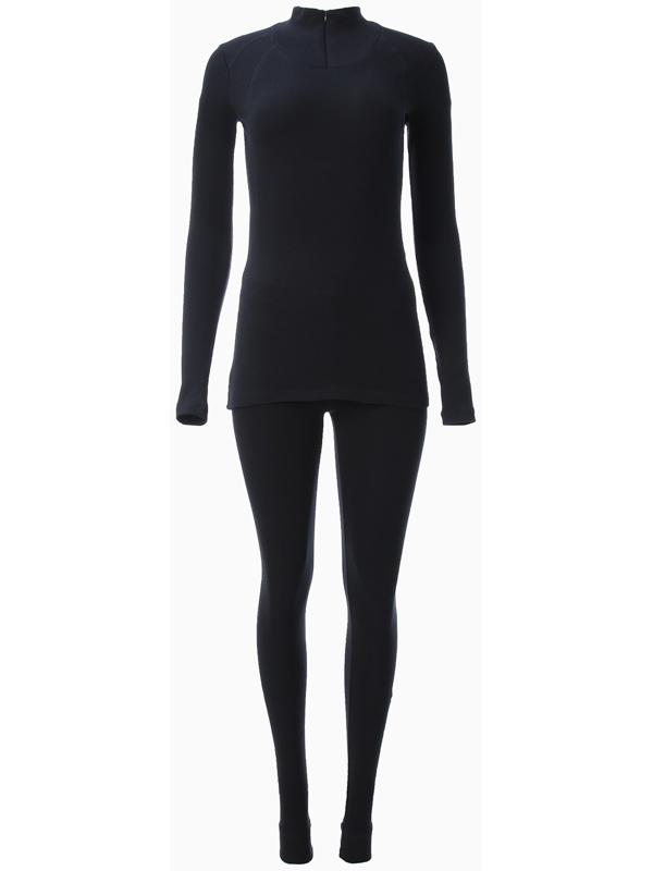 Термобельё женское (лонгслив, лосины) MINAKU цвет тёмно-синий, размер 54
