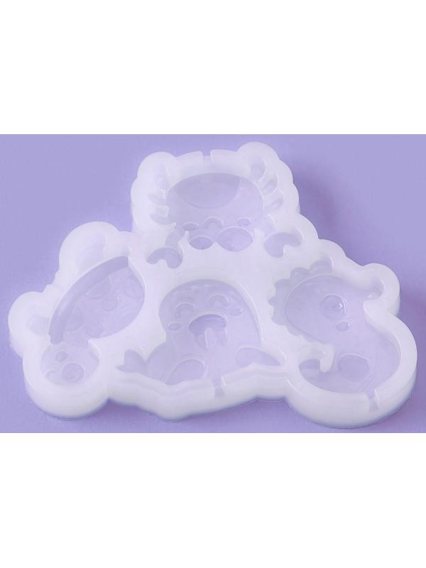 Силиконовый молд для леденцов и шоколада «Морской мир», 9,8×7,5×1 см, цвет прозрачный