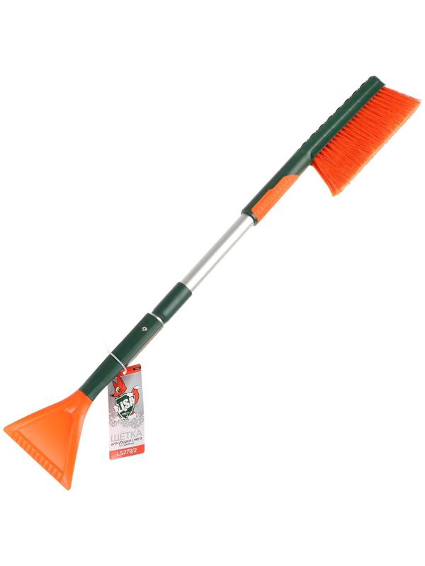 Щётка сметка со скребком Li-Sa телескопическая, 82-100 см