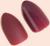 Накладные ногти, 24 шт, с клеевыми пластинами, форма миндаль, матовый/глянцевый, цвет вишнёвый