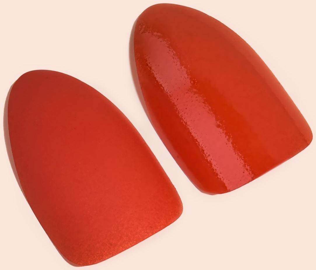 Накладные ногти, 24 шт, с клеевыми пластинами, форма миндаль, цвет коралловый