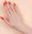 Накладные ногти, 24 шт, с клеевыми пластинами, форма миндаль, цвет коралловый