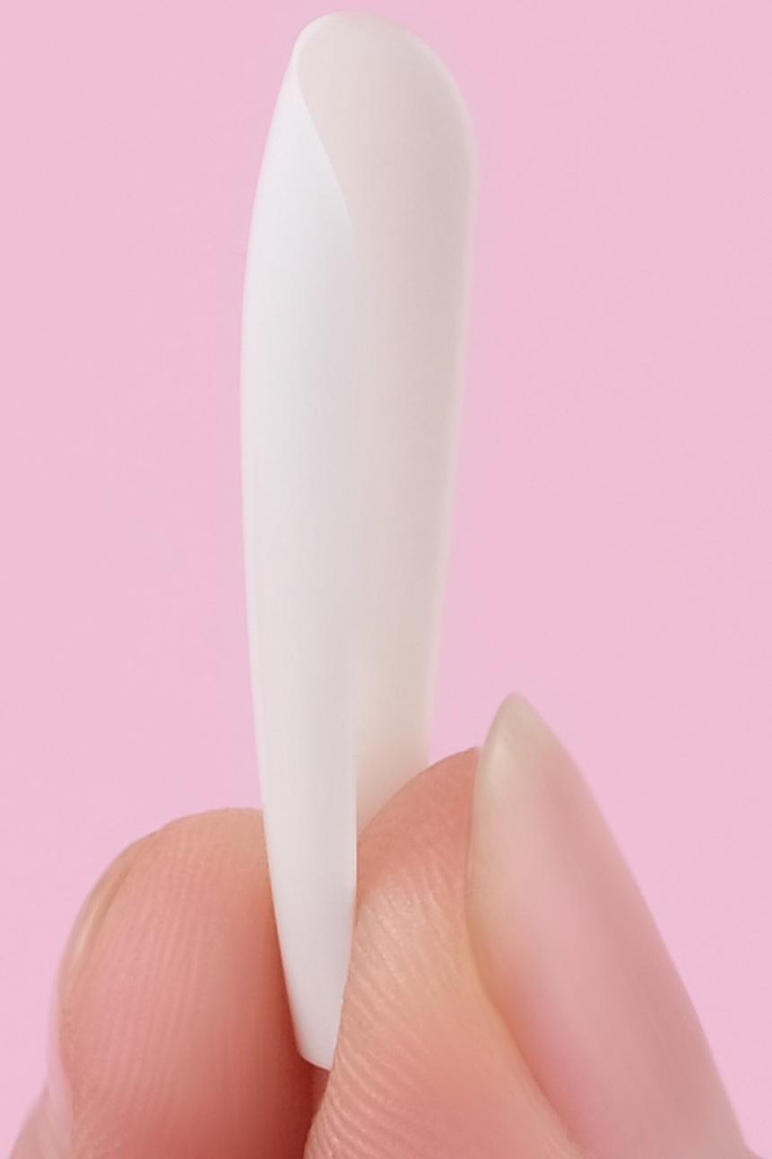 Накладные ногти, 24 шт, форма балерина, цвет белый