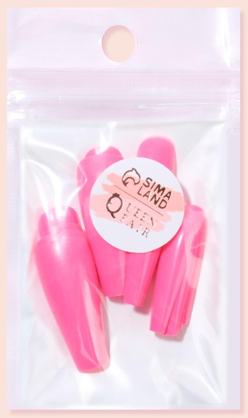 Накладные ногти, 24 шт, форма балерина, цвет розовый