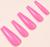 Накладные ногти, 24 шт, форма балерина, цвет розовый