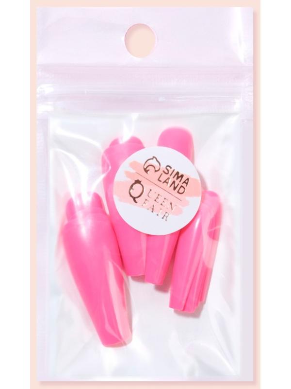 Накладные ногти, 24 шт, форма балерина, цвет розовый