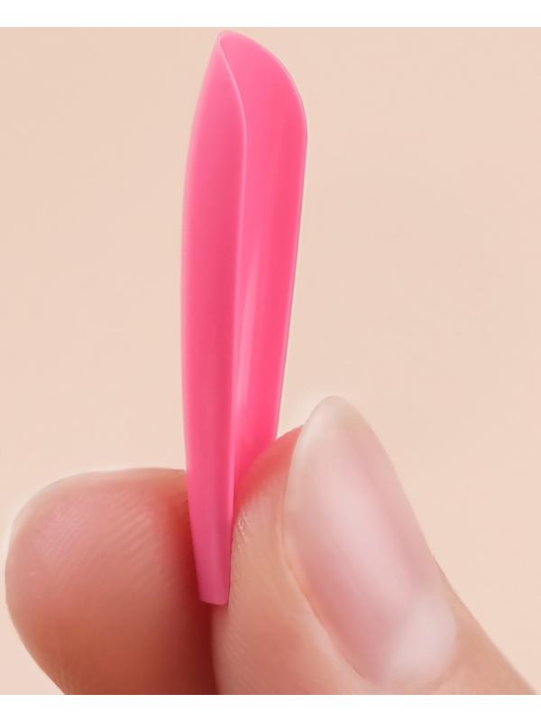 Накладные ногти, 24 шт, форма балерина, цвет розовый