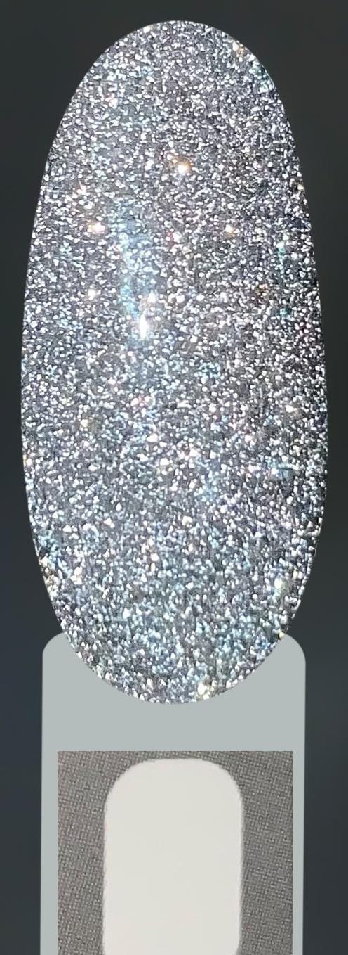 Блёстки для декора, светоотражающие, мелкие, цвет серебристый