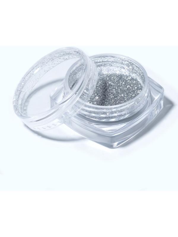 Блёстки для декора, светоотражающие, мелкие, цвет серебристый