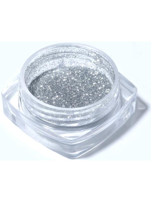 Блёстки для декора, светоотражающие, мелкие, цвет серебристый