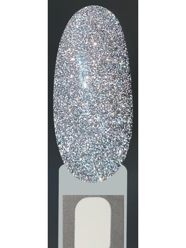 Блёстки для декора, светоотражающие, мелкие, цвет серебристый