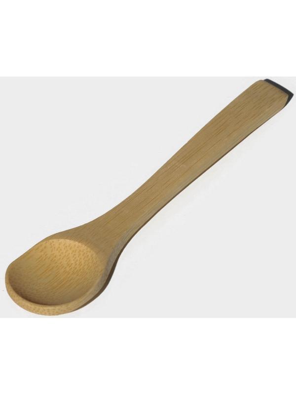 Банка стеклянная для сыпучих продуктов с бамбуковой крышкой и ложкой BellaTenero «Эко» 280 мл, 8,5×7×11 см