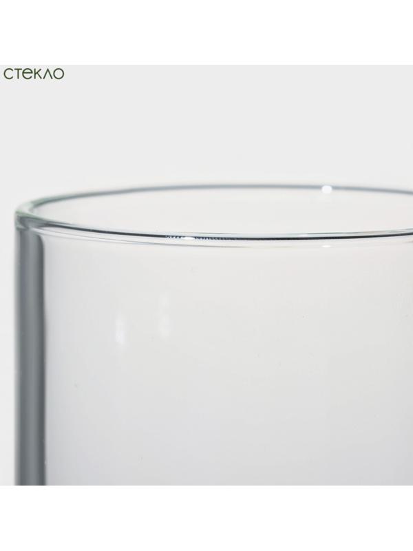 Банка стеклянная для сыпучих продуктов с бамбуковой крышкой и ложкой BellaTenero «Эко» 280 мл, 8,5×7×11 см