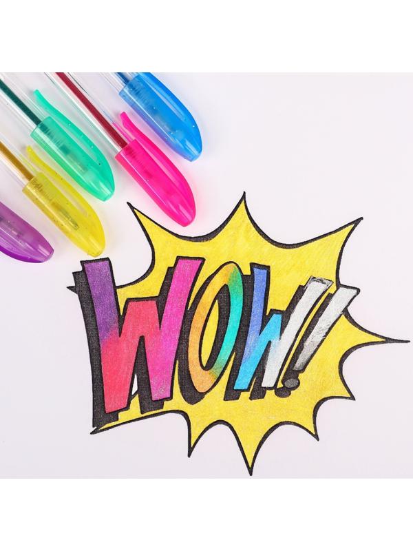 Набор гелевых ручек с блёстками, 24 цвета, Холодное сердце