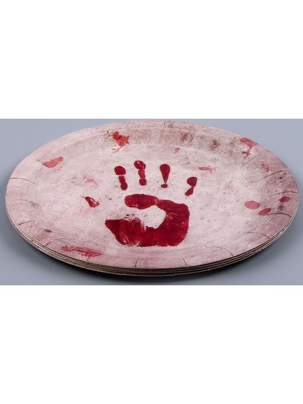 Тарелка бумажная «Счастливого хэллоуина», в наборе 6 шт.