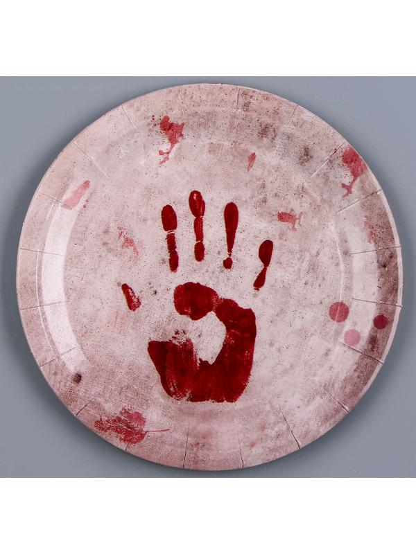 Тарелка бумажная «Счастливого хэллоуина», в наборе 6 шт.