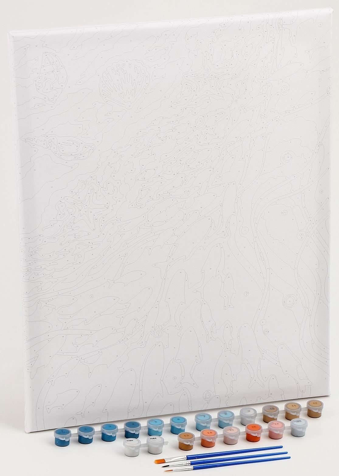 Картина по номерам с золотой краской «Берег», 40 × 50 см