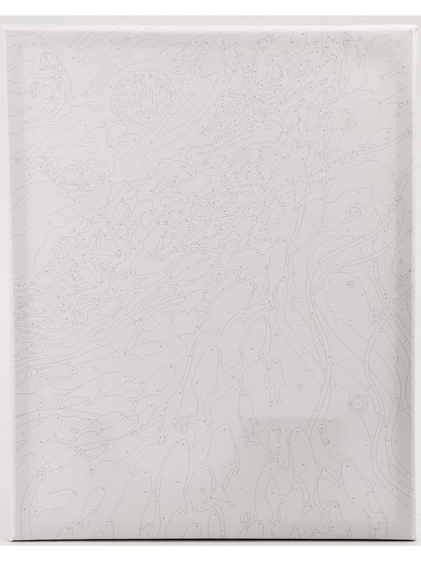 Картина по номерам с золотой краской «Берег», 40 × 50 см