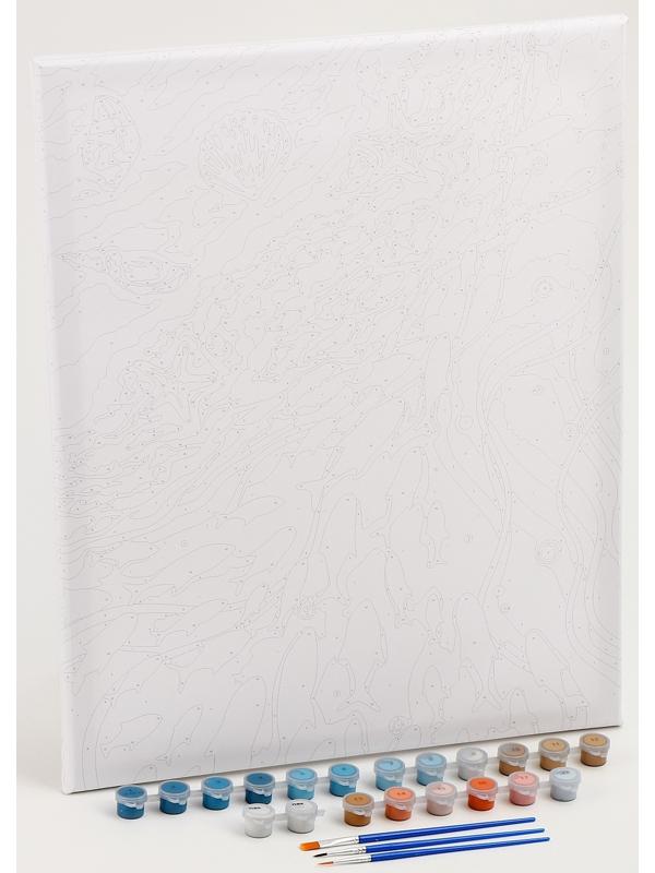 Картина по номерам с золотой краской «Берег», 40 × 50 см