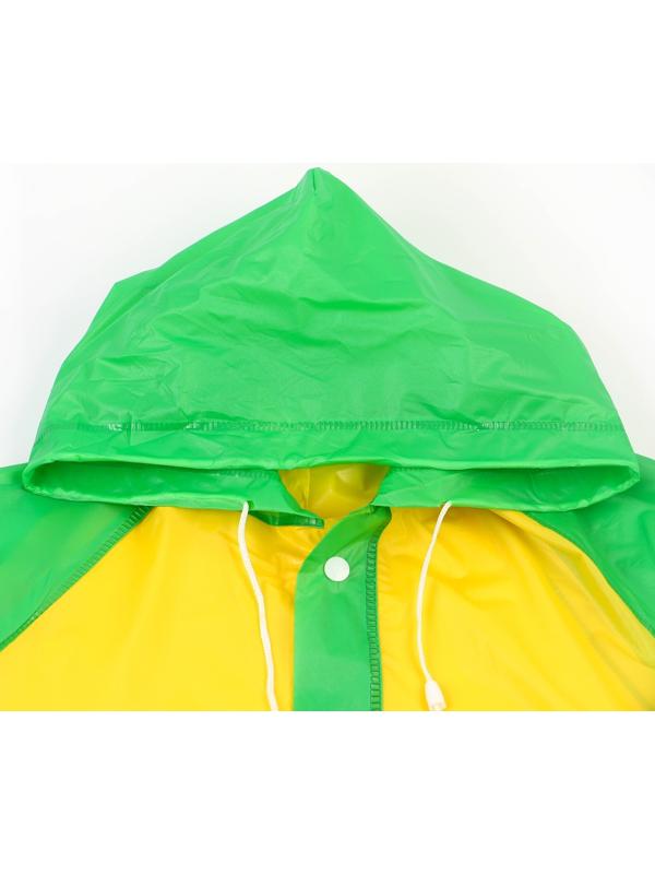 Дождевик детский, размер L, 110-120 см , Синий трактор