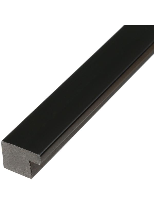 Завершающая рейка черная гладкая 22х16х2900 мм