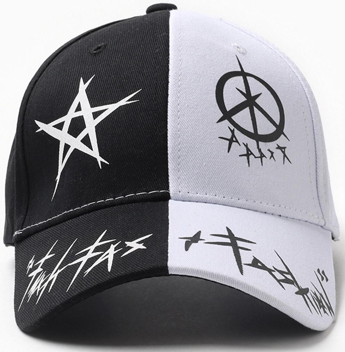 Кепка женская MINAKU, цвет черно-белый, р-р 54-56