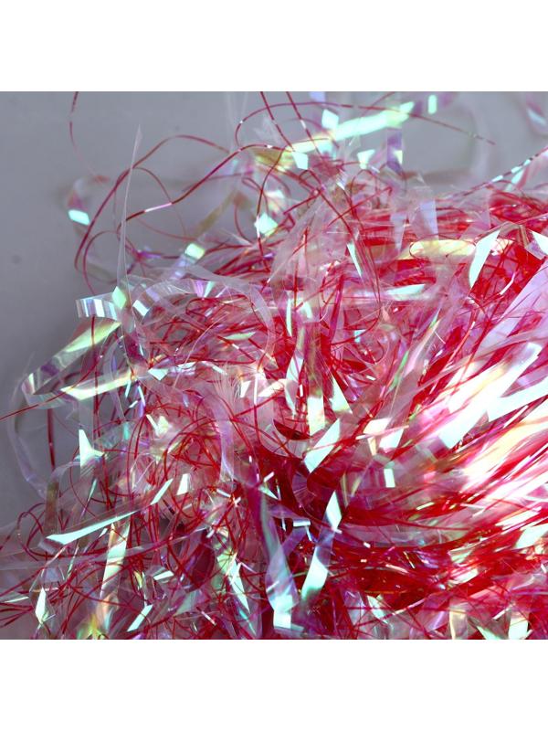 Набор для творчества и декора «Перья белые + наполнитель», цвет красный