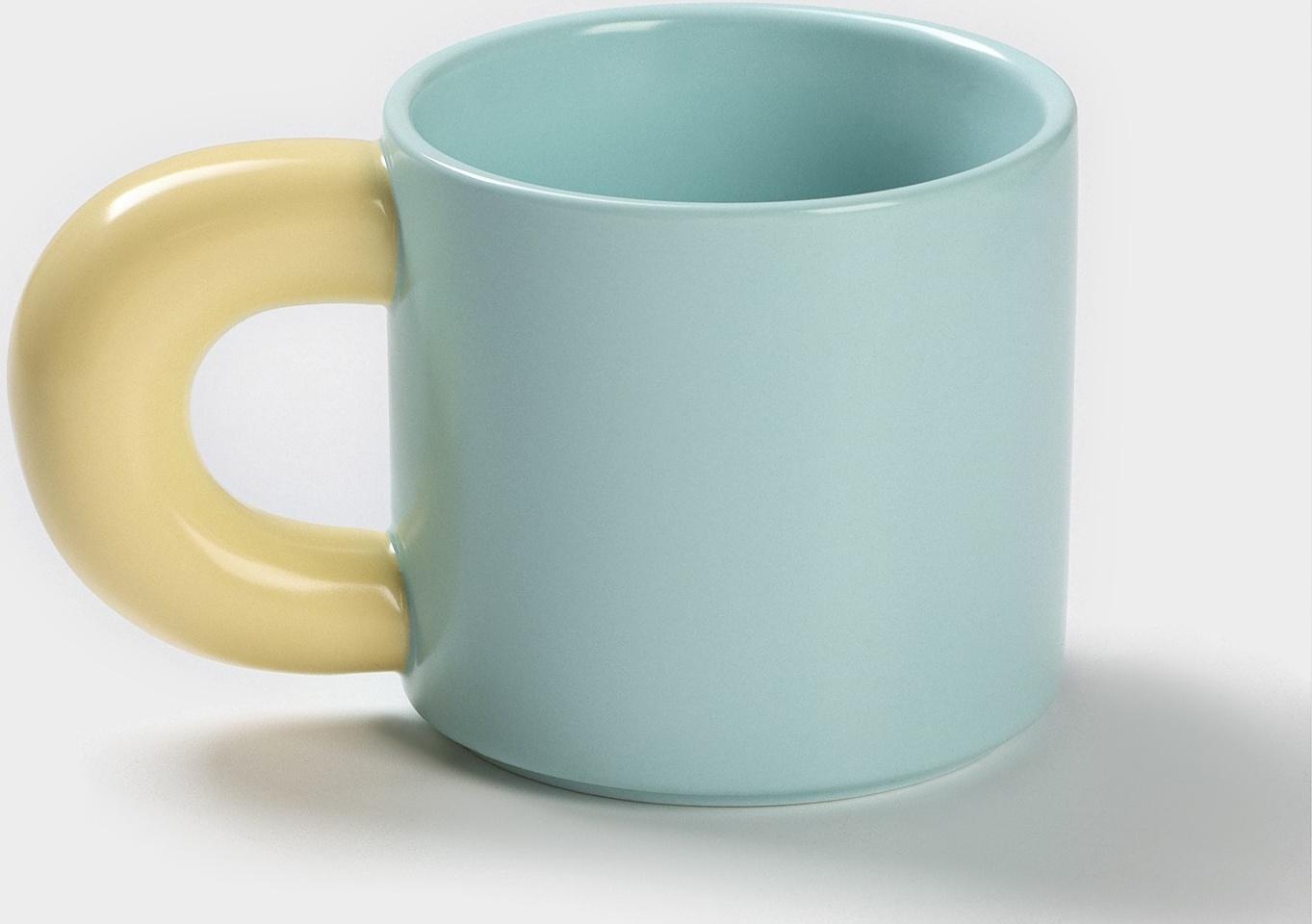 Кружка керамическая «Воздух», 300 мл, цвет голубой и жёлтый