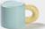 Кружка керамическая «Воздух», 300 мл, цвет голубой и жёлтый
