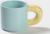 Кружка керамическая «Воздух», 300 мл, цвет голубой и жёлтый