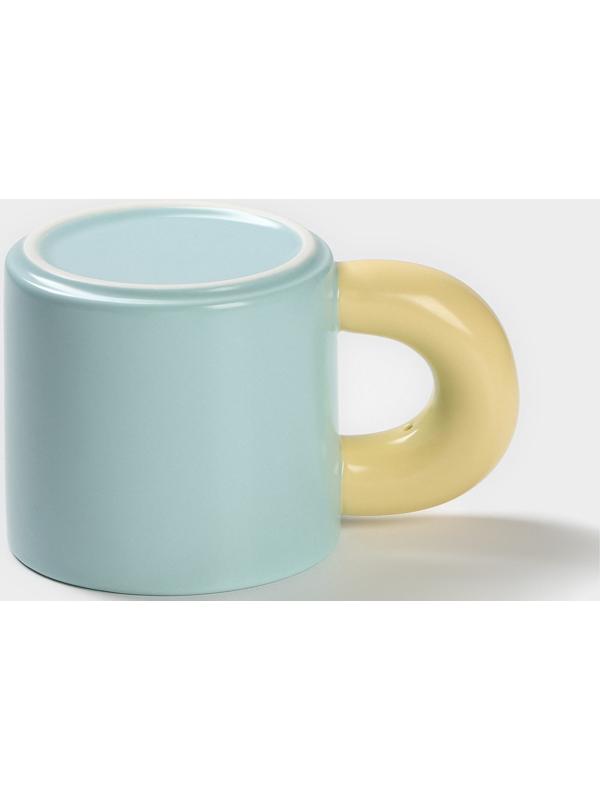Кружка керамическая «Воздух», 300 мл, цвет голубой и жёлтый