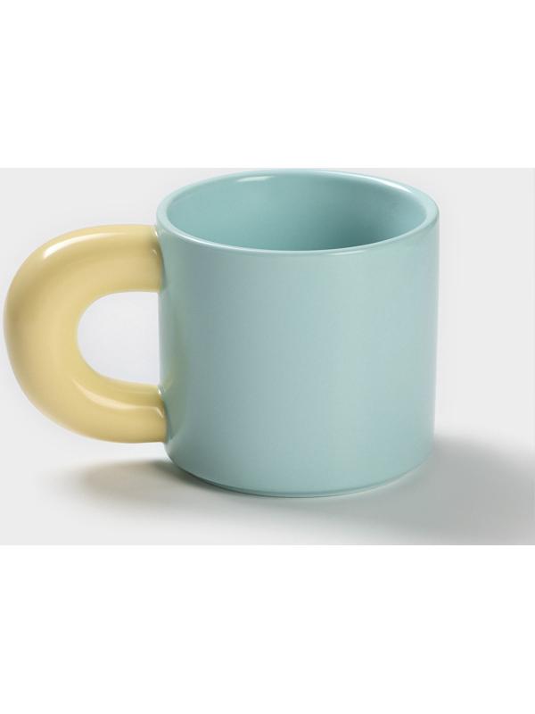 Кружка керамическая «Воздух», 300 мл, цвет голубой и жёлтый