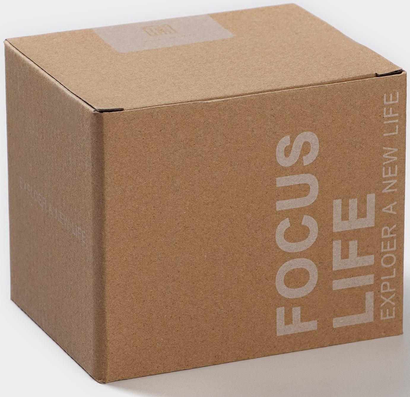 Кружка керамическая с ложкой Simple, 350 мл, цвет белый