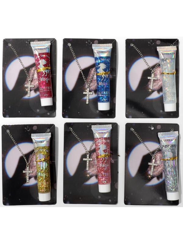 Набор 2 предмета: кулон, глиттер 