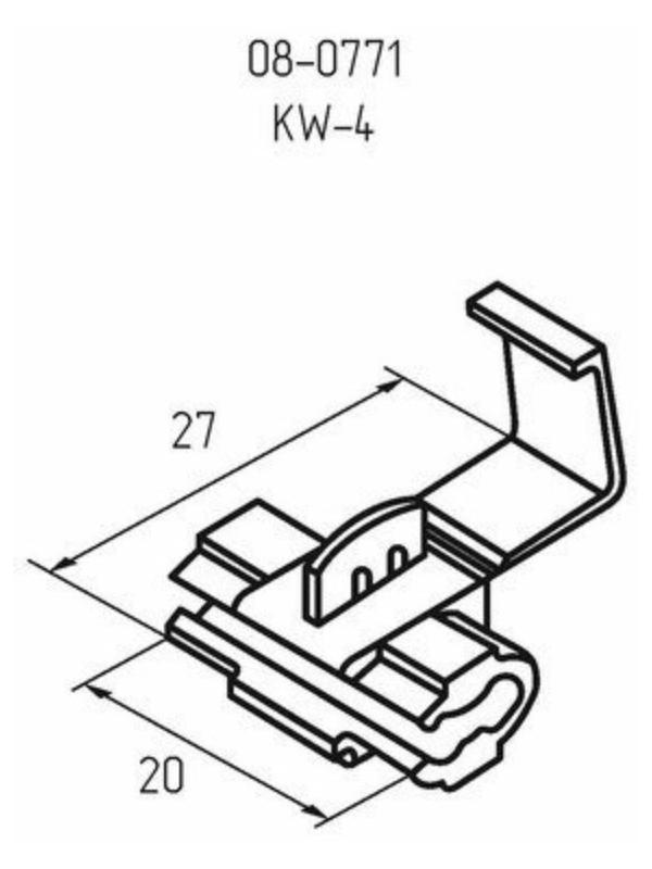 Ответвитель питания Rexant, 1,0-2,5 мм² (ОВ-2/ЗПо-1 1,0-2,5) синий