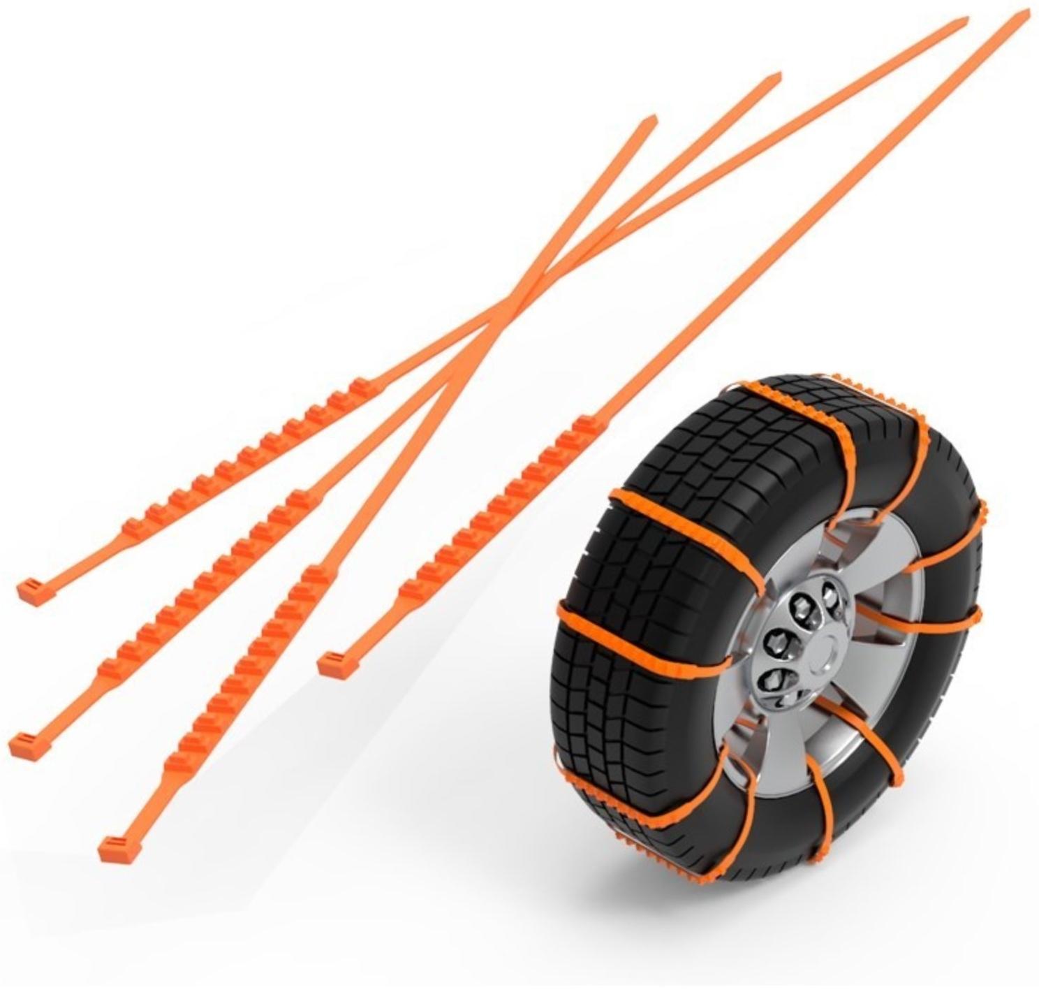 Браслет противоскольжения Rexant, хомут 900 x 9 мм, оранжевый