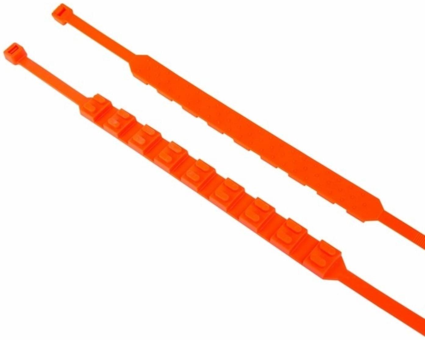 Браслет противоскольжения Rexant, хомут 900 x 9 мм, оранжевый