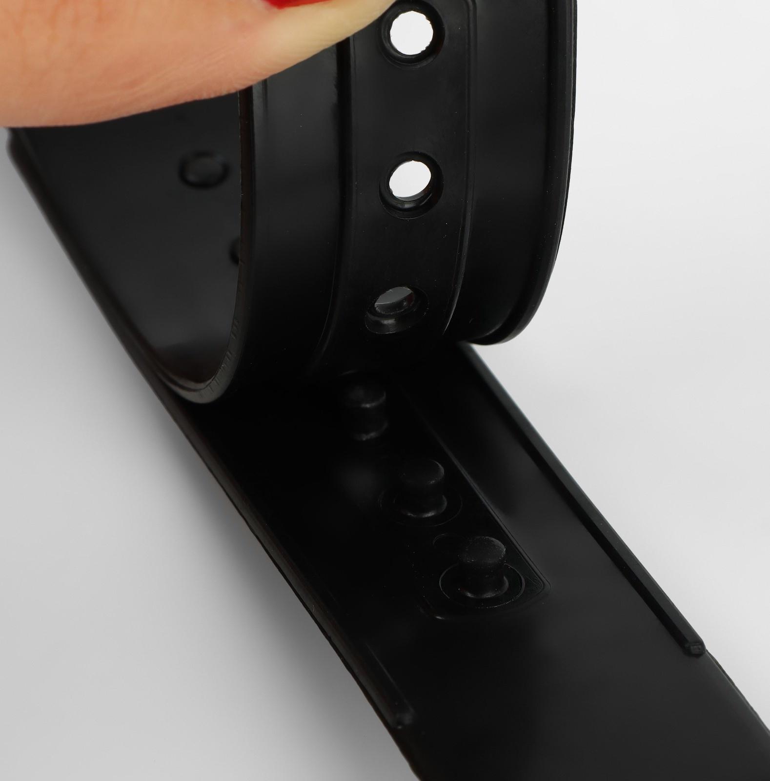 Застежка для головного убора 8,3*2см (наб 25шт цена за наб) черный