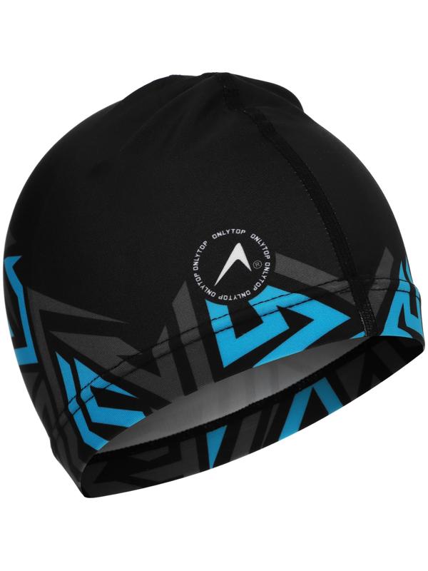 Шапочка для плавания взрослая ONLYTOP «Геометрия», тканевая, обхват 54-60 см