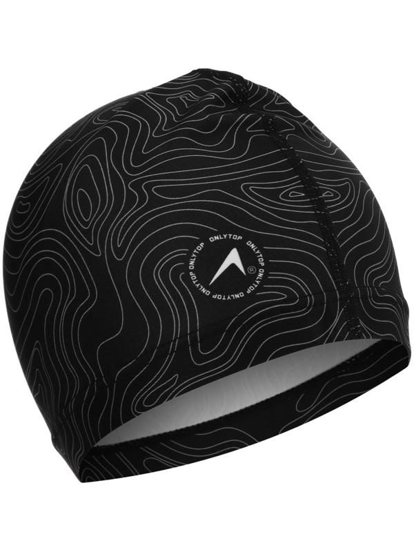 Шапочка для плавания взрослая ONLYTOP «Геодезия», тканевая, обхват 54-60 см