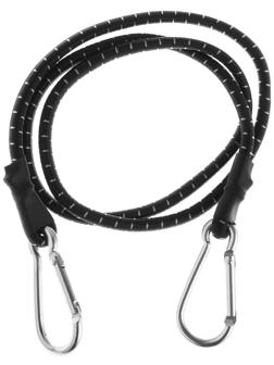 Резинка для крепления багажа TORSO, 100 см, d6 мм, металлический карабин