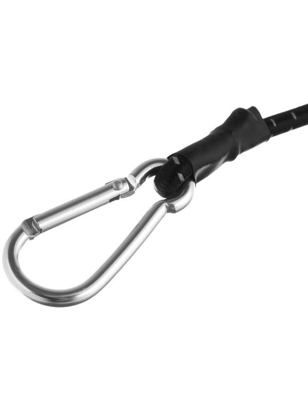 Резинка для крепления багажа TORSO, 150 см, d6 мм, металлический карабин
