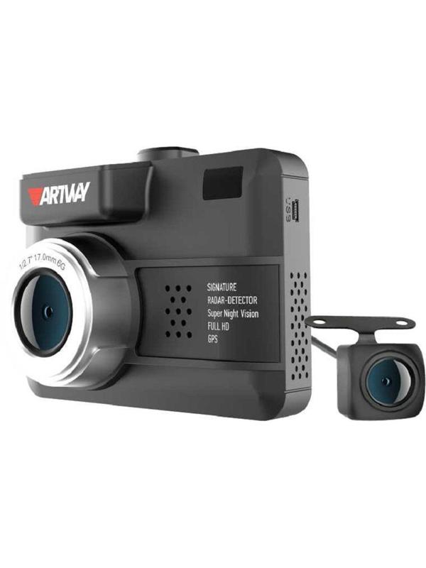 Видеорегистратор с радар-детектором Artway MD-109 GPS черный